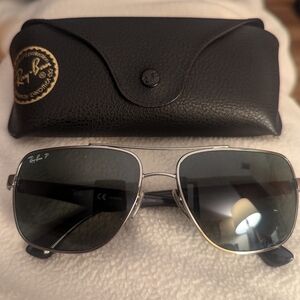 RB3483 Brand new Men's Polarized Ray Ban sunglasses. RB43 polished gun metal.